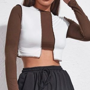 Two Tone Crop Top